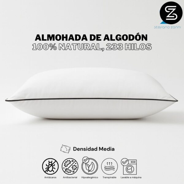 Almohada media 100% algodón