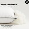 Almohada media 100% algodón