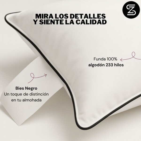 Almohada media 100% algodón