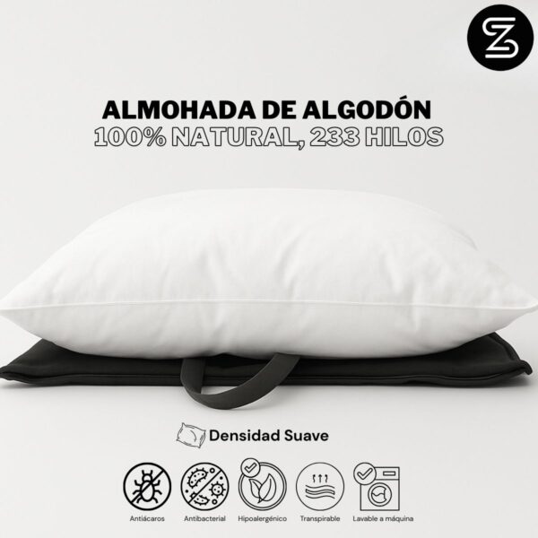 Almohada suave 100% algodón